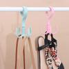 Cloth Rack Tie Holder Shelf Storage 4 Hook Rotating Four-claw Hook Plastic Hanger Multifunction