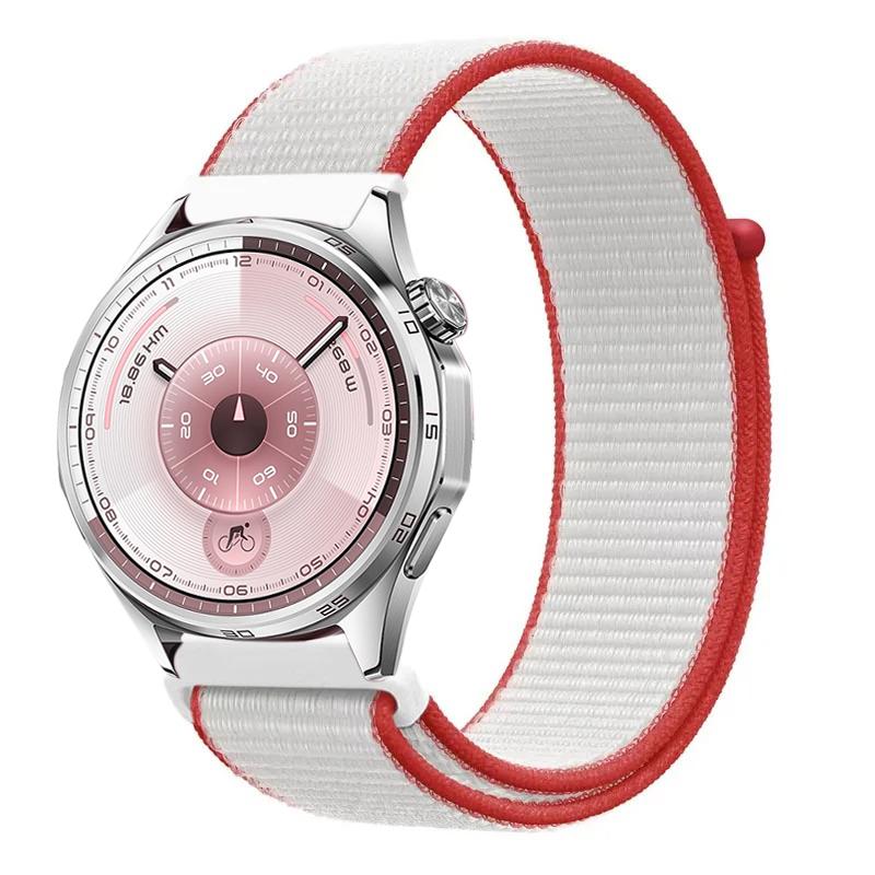 22mm 20mm Nylonarmband für Huawei Watch 5 4 GT6 GT6 Pro GT5-4-3 46mm Armband im Flaggen-Stil Amazfit Bip 6 Active 2 Balance 2 Correa