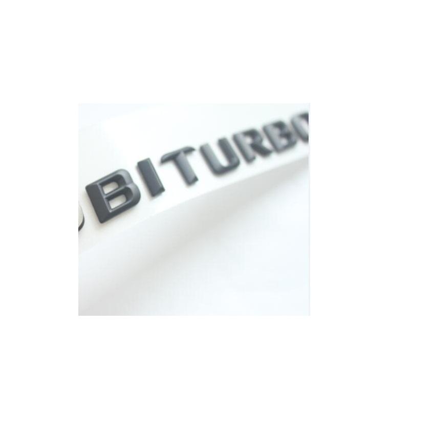 3D Letters For Mercedes Benz C43 E43 GLC43 GLE43 GLS43 Fender 1 Pair BITURBO 4MATIC AMG BITURBO4MATIC Emblems Badges Symbols UX0