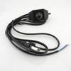 Câble d'interrupteur d'alimentation à intensité variable Modulateur d'ampoule Ligne de lampe Contrôleur de variateur Fil de lampe de table Ac 110V 220V Noir Blanc Prise UE US