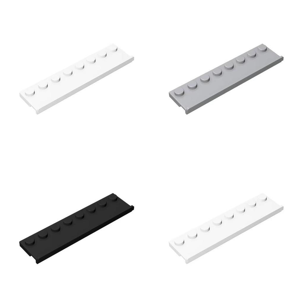 10PCS 30586 Blocks Accessories Bricks 8x2 with Slotted Door Track Technology Building Part MOC Toys DIY Christmas Gift