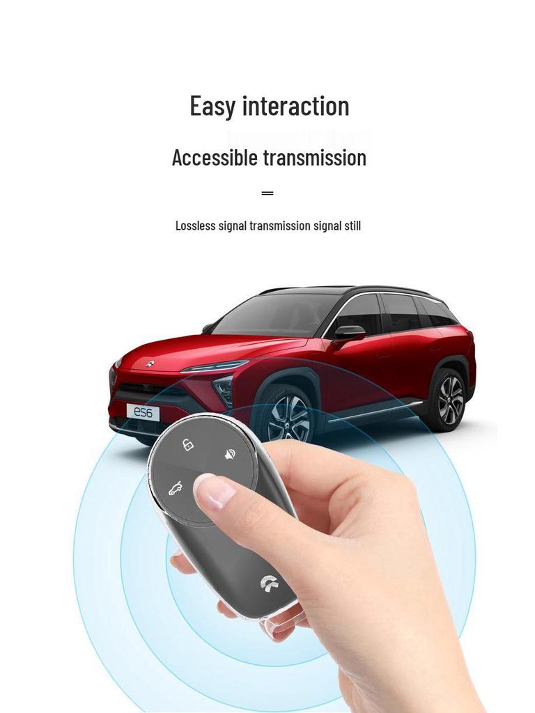 2022 NIO ET7/ES7/ET5 Key Case: Transparent Protective Shell with Buckle