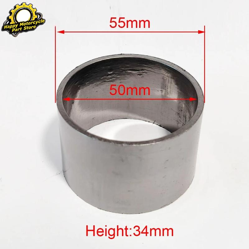 1pc/2/4pc Motorbike Parts Muffler Exhaust Pipe Gasket Seal Ring Connector Dirt Pit Bike O-Ring Inner Dia 50mm Outer Dia 55mm