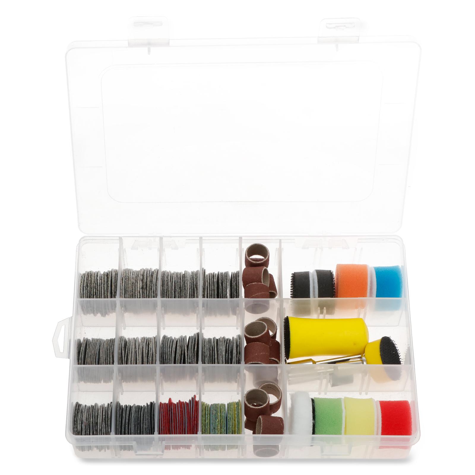 

268Pcs Wet Dry Sanding Discs Efficient Cutting Hook and Loop Sandpaper Fine Grinding Effect Sanding Disc Pad for Polishing Tool