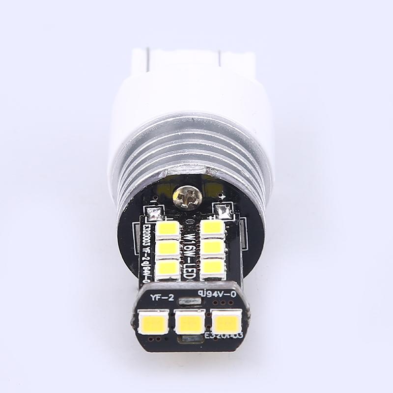 White T20 7443 15 SMD LED Car Turn Signal Reverse Bulb Tail Lamp Canbus Error Free 12V Car Styling External Lights