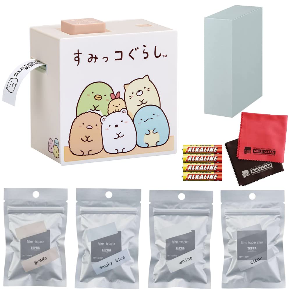 

Принтер этикеток King Jim of Lite LR30SG Sumikko Gurashi Tape 4 пленочные ленты AAA батареи Коробка для хранения ткани [набор 8] Tepla (Простой набор) & & &