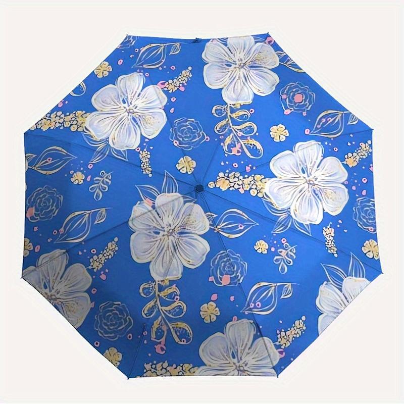 

1pc Floral Pattern Themed High-quality Umbrella,Automatic Opening and Closing Umbrella,Multi-functional Umbrella G0811199