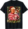 Funny Trump Christmas for Cat Lovers Xmas Pajamas T-Shirt