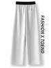 Women's Street-Style High-Waisted Wide-Leg Pants - 2026 Spring College Style, Age-Reducing, Drape, Straight-Leg Sweatpants