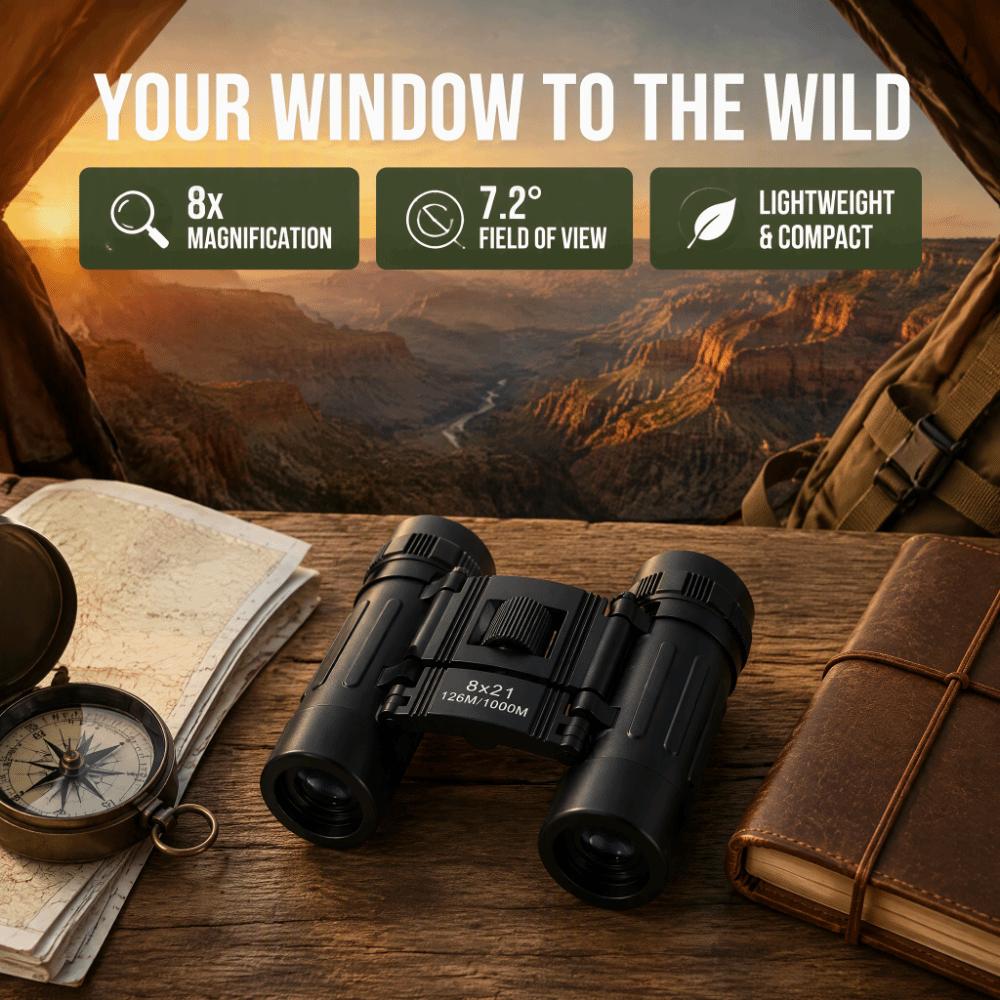 8X HD Zoom Binoculars BAK4 Portable Binocular Telescope Binoculars High Magnification Concert