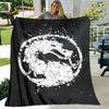 New Cartoon Mortal Kombat Blanket,Flannel Blanket Throw Blanket,Soft Warm Blanket for Living Room Bedroom Beds Sofa Decor Gift