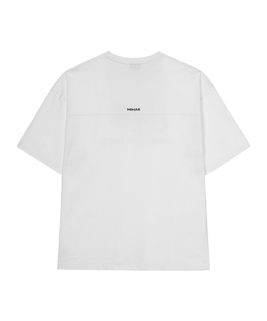 Mihag Symbol Big Logo Oversized T-Shirt (White)