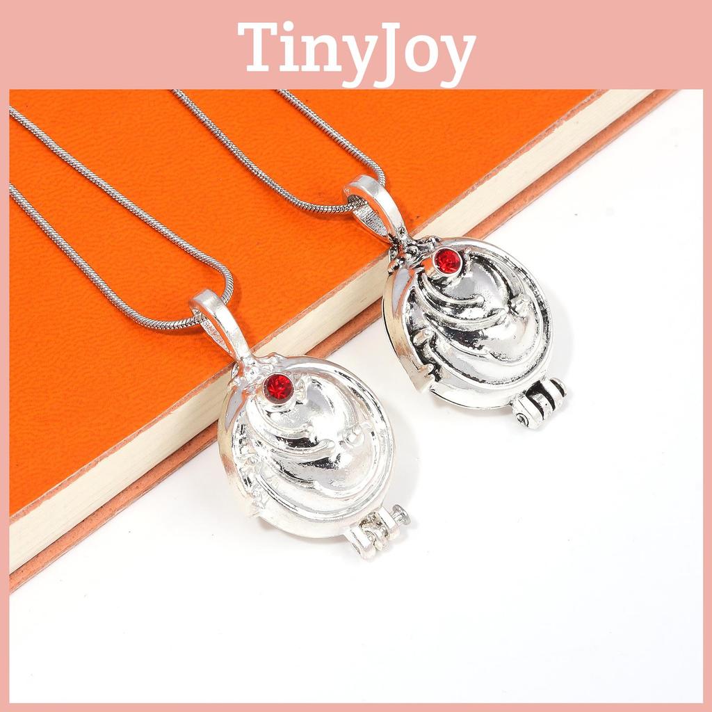 The Vampire Diaries Red Rhinestone Decoration Openable Alloy Necklace For Cosplay And Collectors Gift