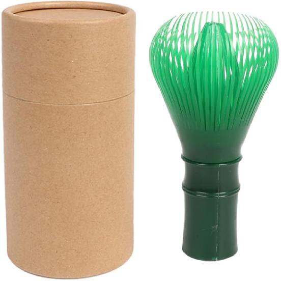 Resin Matcha Whisk Chasen Brush Tools for Matcha Green Tea Powder Reusable Powder Whisk Prepare Japanese Matcha Tea (Yellow)