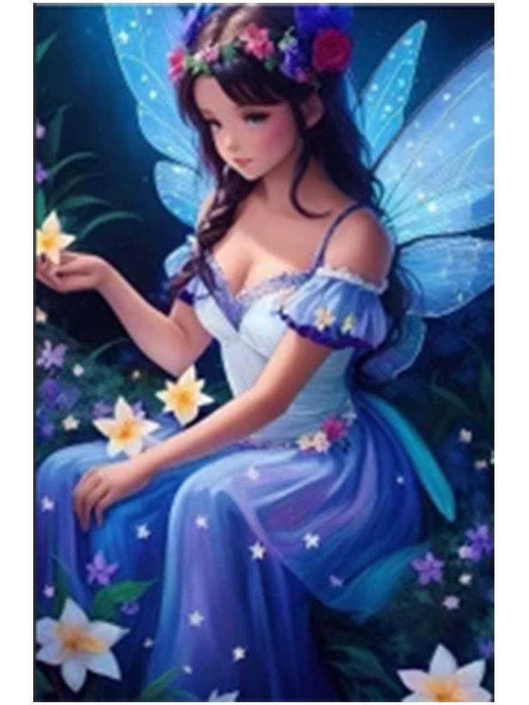 New 2024 Diy  Diamond Painting Kits Embroidery Mosaic Fantasy Cute Angel Elf Girl Jewelry Cross Stitch Home Decor Craft Gift