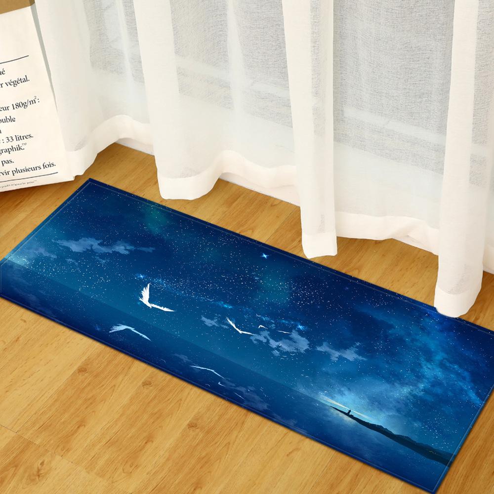 Fresh Scenery Entrance Door Mat Bedroom Bay Window Blanket Bathroom Non-Slip Floor Mat Living Room Sand Carpet