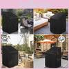 Premium Rectangular Waterproof Outdoor Chair Covers Set Of 2 Black Polyester