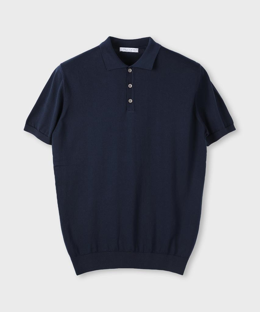 PANICALE Spread Collar Cotton Polo Shirt 3 Colors