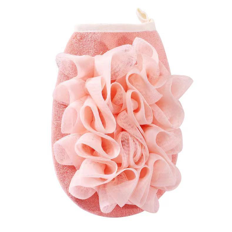 

Двусторонняя отшелушивающая перчатка для душа и мочалка с сеткой для вспенивания