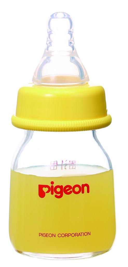 Pigeon Slim 50ml Heat-Resistant Glass Baby Bottle for Fruit Juice