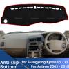 For Ssangyong Kyron 2005 - 2015 for Actyon 2005 - 2010 Auto Dashboard Cover Dash Mat Board Pad Carpet Dashmat Anti-UV Mats