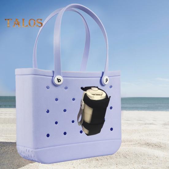 1/2-częściowy uchwyt na butelkę z wodą do torby Bogg, bezpieczne połączenie paska, regulowany, wytrzymały stojak z nylonu, trzymaj butelki pod ręką dzięki stojakowi na organizer do torby