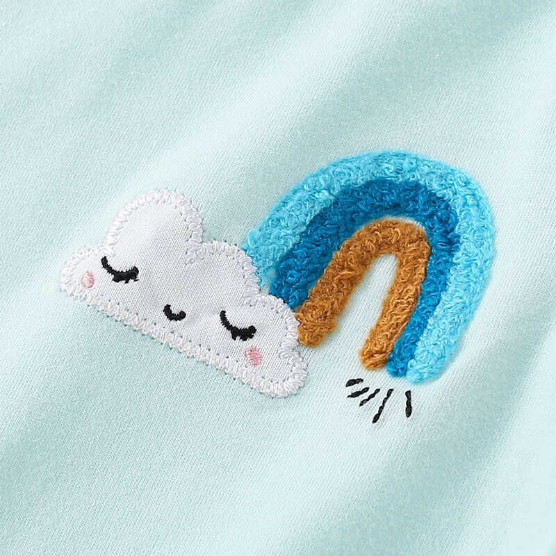 Malwee Girl Long Sleeves Homewear Fall and Winter New Arrival Girl Cartoon Print Top Pants Kids Pure Cotton Suit