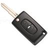 Jingyuqin For Peugeot 4007 ET 4008 Citroen C-Crosser C4 Aircross 2 Button Flip Remote Key Case Shell Fob MIT-11R Blade CE1731
