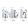 DIY Abstrakte Paare Silikonformen Ornamente Handgefertigte Gips Zement Epoxidharz Form Wiederverwendbar Antihaft Seifenform