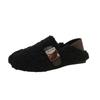 Lamb Wool Shoes Women's Autumn New Retro Flat Casual Beanie Shoes Women