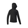 FILA Fitness Fashion Comfortable Simple Sports Training Slim Fit Hooded Knit Jacket Women jackets Black A51W621501FBK