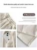 Women's High-Waisted Gray Corduroy Wide-Leg Pants - Autumn/Winter Plus Velvet Thickened Long-Leg Sports Sweatpants