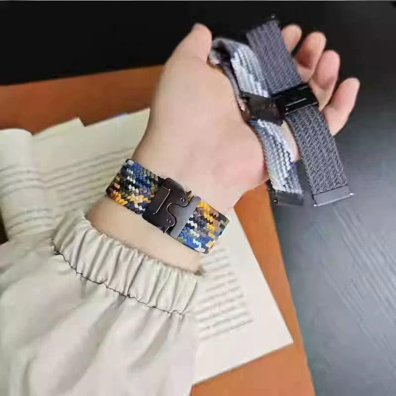 20/22/26mm Quick Fit Armband für Garmin Fenix 8 43 51mm 7X 7 Pro Fenix 6X 6 5X 5Plus Tactix 7 Fallschirmstil-Band Forerunner 965