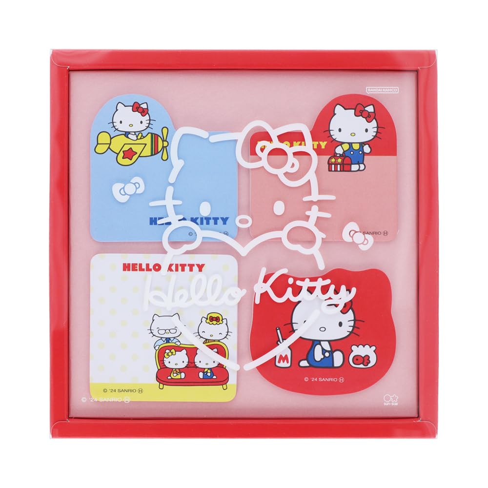 

Sunstar Stationery Sanrio Character Sticky Notes in Hello Kitty 50th Pattern S2843730 Case, Anniversary, A,