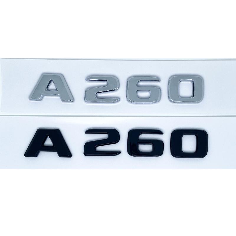 3D Buchstaben A180 A200 A220 A250 A260 A180d A220d 4Matic ABS Emblem für Mercedes Benz A Auto Kofferraum Heck Logo Aufkleber