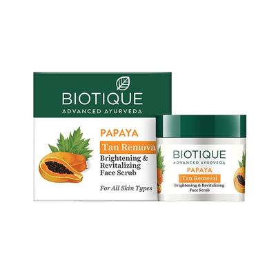 Facial Scrub with Papaya: Cleansing and Smoothing Skin Tone (75 G), Bio Papaya Scrub,