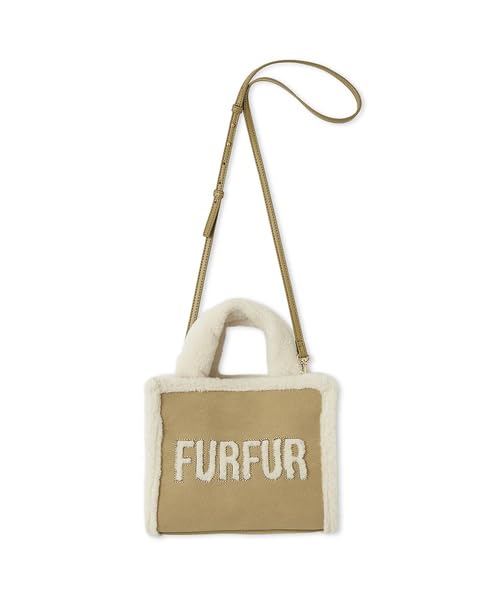 Furfur Mouton Logo Tote Bag RWGB254505 BEG Women's