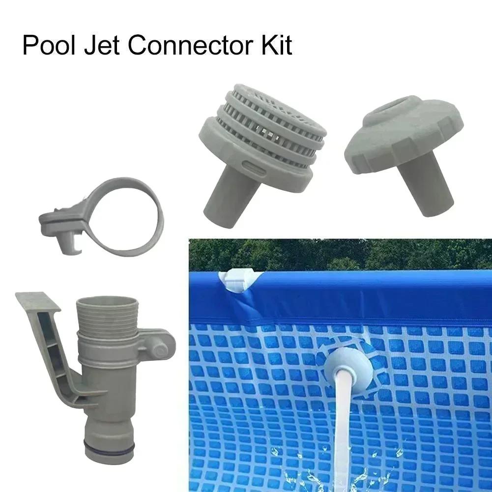 Pool Pump Hose Holder Nozzle Hose Holder Above Ground Swimming Pools Complete Installation Kit High-Quality Plastic Materials