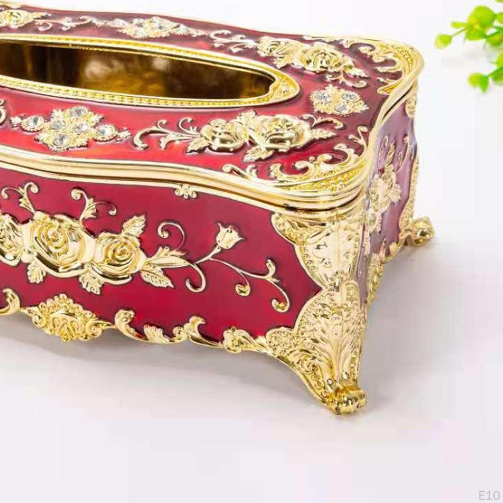 Creative European Square Rectangular Tissue Box Decorative Cover Bathroom Holder Car Office