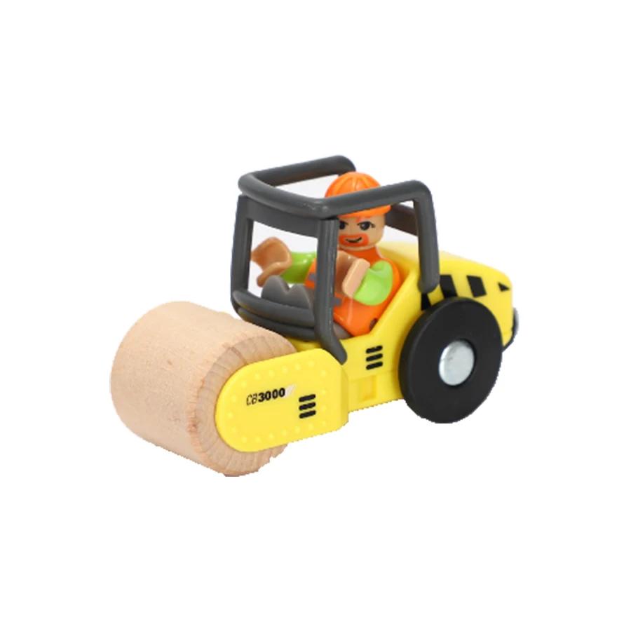 City Electric Locomotive Magnetic Train Diecast Slot Fire Truck Police Cars Fit Brio Wooden Train Railway Track Toys For Kids