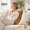 Bedroom Cushion Covers 4Pcs/Set Textured Covers, Decorative Throw Pillow Modern Striped Washable Polyester Pillowcases for Farmhouse Home Sofa Living