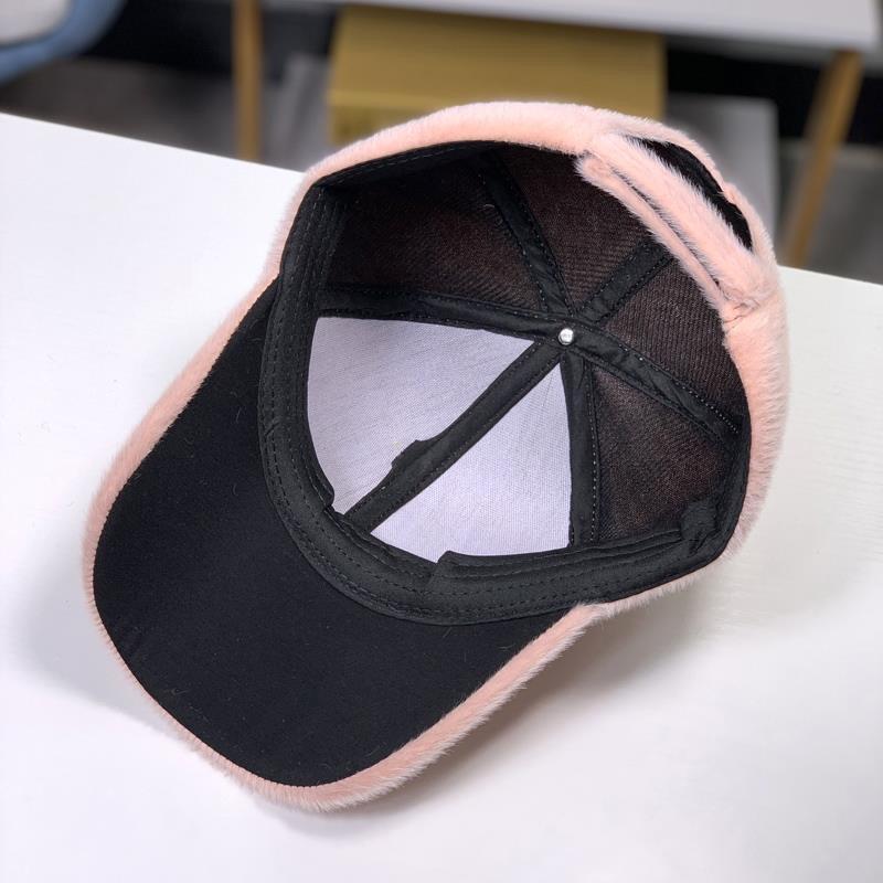 Buy Mink Fur Hat Peaked Cap Women's 