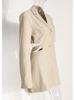Elegant Designer Hollowed-Out Waist Slim-Fit One-Button Little Black Suit Dress