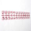 Christmas Fake Nail Square Press on Nail Snowflake Acrylic Nail Full Cover False Nail Stick on Nail Artificial Nail