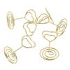 25PCS Stable Base Table Number Stands Heart Shaped Name Card Clips Place Card Holders  Party Use