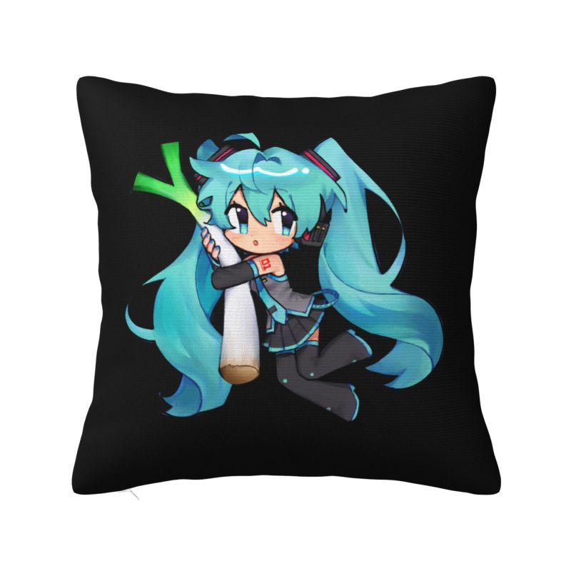 Custom Hatsunes Miku Anime Nordic Throw Pillow Covers Cartoon Manga Chair Cushion