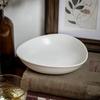 Brooke White Triangle Plate Good-Looking Fruit Plate Irregular Plate Ceramic Deep Plate Salad Bowl Export