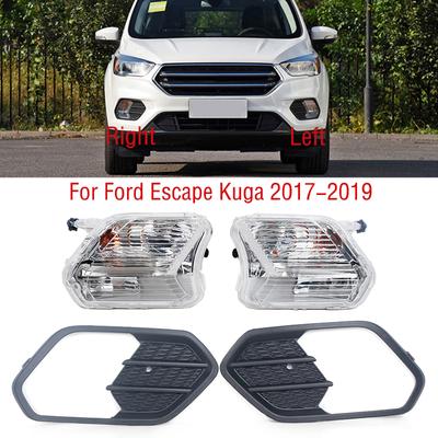 Für Ford Escape Kuga 2017 2018 Frontschürze Nebel Licht Tagfahrlicht Stick Lampe Abdeckung Rahmen Lünette Grille Foglight