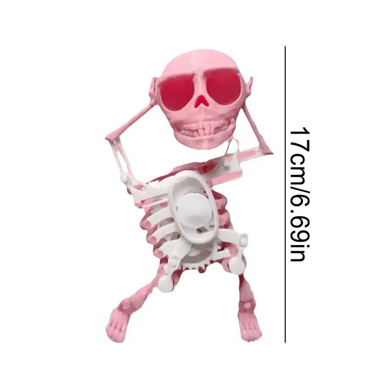 3D Tanzendes Skelett Gruselig Tanzendes Bewegliches Skelett Cartoon Tier Mini Schädel Figur Pädagogisches Spielzeug Kinder Geschenk