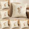 Cute Duck and Balloon Cushion Cover Soft Plush DoubleSided Printed Sofa Pillow Cushion Cover AllSeason Decor Gift